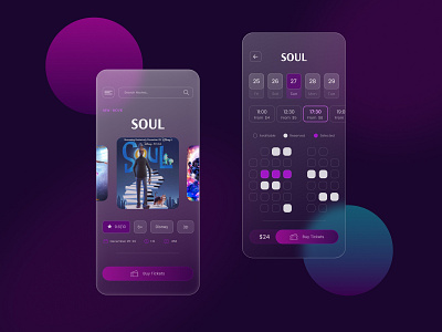 Booking tickets design mobile design ui ux