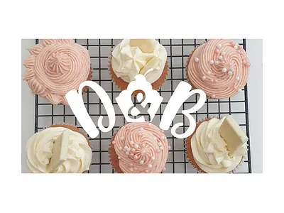 Dollop & bake branding design flat icon logo minimal vector