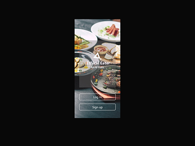 Ethical eater - login page design adobe xd eater food app login page login page design