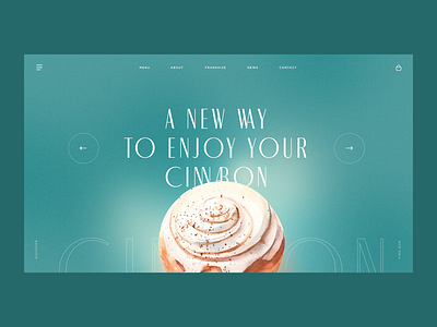 Cinnabon Landing Page Concept candy cinnamon creativity daily design food homepage landing page tasty ui web webdesign website