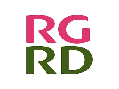 Robin Gerard, Registered Dietitian branding design flat icon logo minimal vector