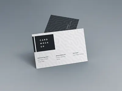 Business Card Mockup animation app branding envato flat illustration landing themeforest typography ui unbounce