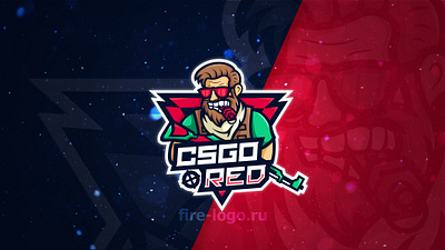 Logo for the site on CS:GO artwork character cs go csgo design esports illustration logo logo design logotype mascot mascot character mascot logo vector