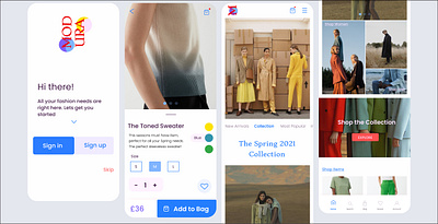 Clothing brand design fashion app fashion brand minimal mobile ui
