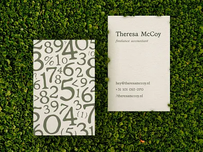 Business card design | Personal brand identity accounting brand brand design brand identity branding business card graphic design minimal numbers personal branding print typography