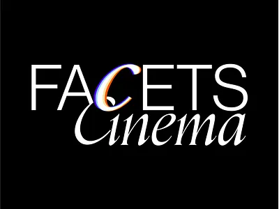 Facets Cinema adobe branding cinema design graphicdesign illustrator logodesign movies typography