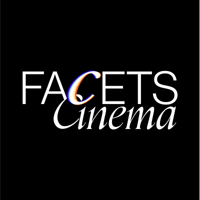 Facets Cinema adobe branding cinema design graphicdesign illustrator logodesign movies typography