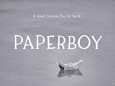 Paperboy | A Hand Drawn Playful Serif font font design font foundry hand lettered hand lettered font hand lettered type serif type typedesign typeface typeface design