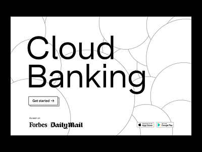 Cloud Banking Dark UI banking clean cloud dark design finance fintech page product ui ux web web design