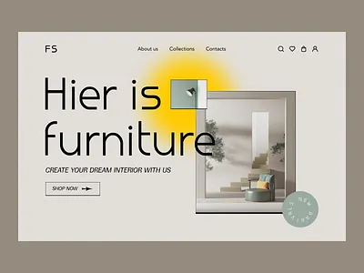 Furniture store: landing page design furniture furniture store landing page landingpage photography typography ui ux website