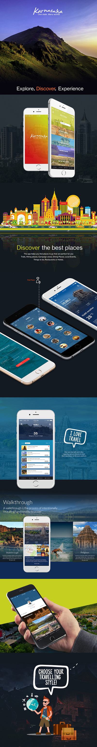 Karnataka tourism app ui ux