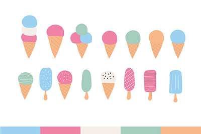 ice cream abstract baby clip art design ice cream ice cream cone illustration vector