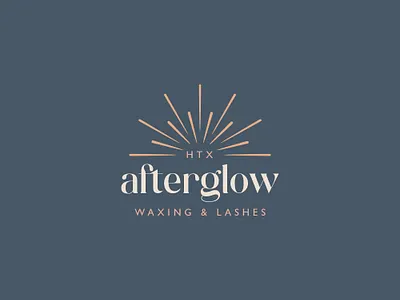Afterglow Logo Design beauty brand design logo logo design logos