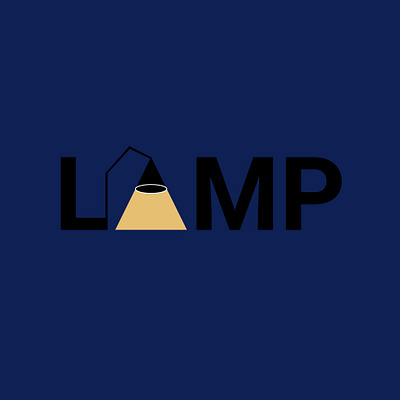 LAMP design minimal typography vector