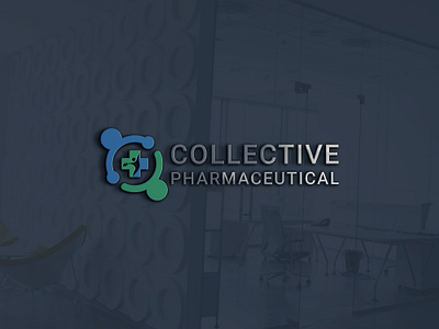 COLLECTIVE PHARMACEUTICAL LOGO best design creative creative design custom logo graphic design health letter logo logo logo design logo maker logodesign medical medical logo minimal minimalist logo modren logo monogram pharmaceutical professional logo unique logo