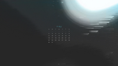 May 2021 4k abstract artwork calendar download glitch wallpaper