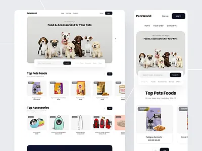 Ecommerce Pet Store Website concept design dog ecommerce business ecommerce design ecommerce pet store website ecommerce pet store website ecommerce shop pet care petstore shopping