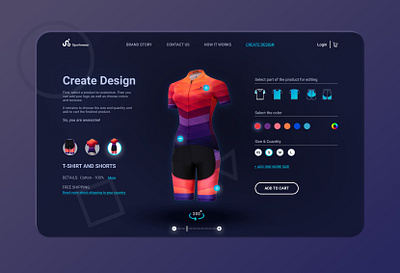 Online shop of sportswear app design ecommerce sport sportswear ui ux web