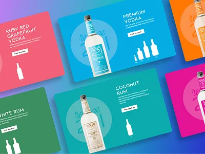 Liquor Website Product Pages design ui ux web design website