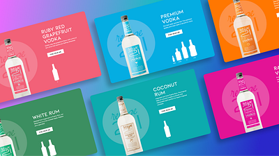 Liquor Website Product Pages design ui ux web design website