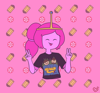 Princess Bubblegum adventure time art artwork candy cartoon cartoon network digital digital art digitalart drawing illustration illustration art illustration ideas illustrator