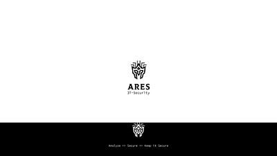 Ares. Logo it security bold