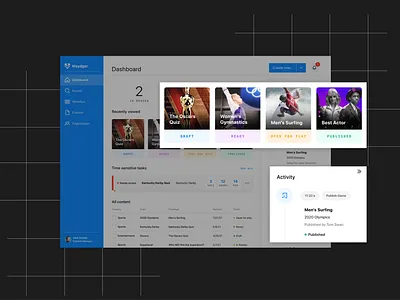 Live Game Content Management Platform raidon ui ux