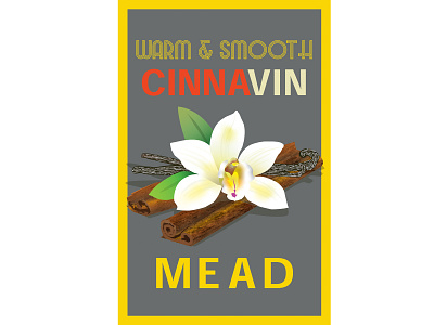 Mead Label adobe illustrator aiga albany branding cinnamon graphicdesign hudson valley illustration illustrator label labeldesign mead vanilla vector wine