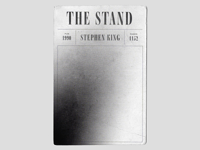 *currently reading* 2021 book book cover coverr gradient minimal pandemic plague reading sickness simple spread the stand