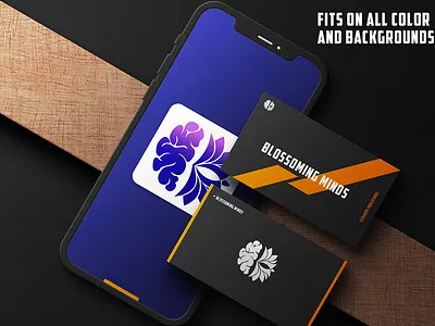 BLOSSOMING MINDS art branding clean design graphic design icon illustration illustrator logo minimal