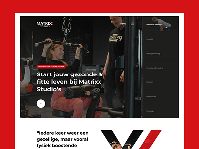 Matrixx Gym - Web Design app design brand design branding design illustration logo ui ui design ux ux design vector web web design