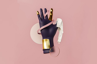 Render #7 - Hand 3d 3d art blender cycles illustration