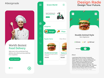 Dribbble shot HD 1 app design flat green illustration minimal typography ui ux web