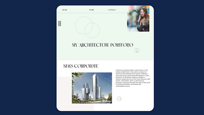 Architect's Portfolio Concept D design graphic design ui ui design ux ui ux design web web design website website concept website design
