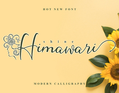 Shine Himawari design font fontandroid fontdesign fontstyle graphicdesign handlettering handwritten lettering popularfont typography