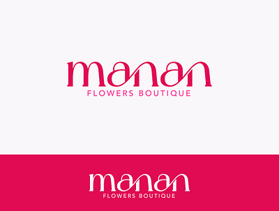 MANAN FLOWER design logo