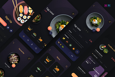 Foda - Food Delivery Mobile App UX, UI Template app banner creative interface landing page mobile modern page ui ui design ui ux uidesign uiux user interface user interface design user interface designer user interface ui ux ux design uxdesign