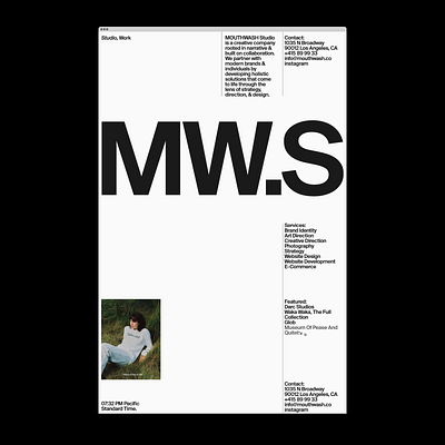MW.S design gif grid hero home motion portfolio typography ui website