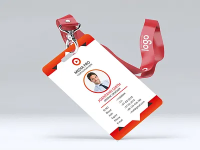 Employer Id Card Design Free PSD Template Download brand identity branding design card corporate branding design designs employer id card free download t shirt mockup free id card download free mockup free psd graphic design id card design identity illustraion mockup print print design psd download vector