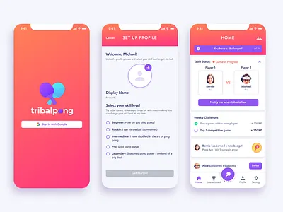 Ping Pong App game game art gaming gaming app illustration mobile app ping pong product design score uxdesign
