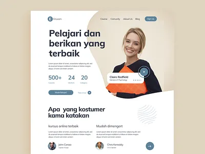 Landing Page Design landing page rebound ui user interface