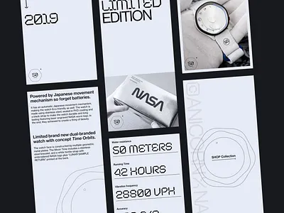 NASA X Anicorn — Website Concept animation clean design minimal nasa ui watch web website