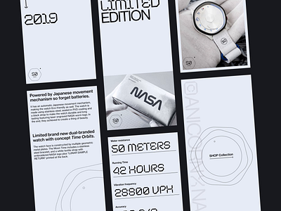 NASA X Anicorn — Website Concept animation clean design minimal nasa ui watch web website