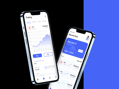 Crypto Trading App 3d android app design best app blockchain coin app mobile crypto crypto app ether finance ios minim modern clean new new app product design trading uiux user interface wallet