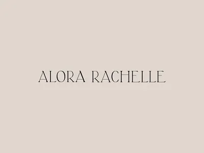 Custom Design for Wedding Photographer Alora Rachelle branding cinematic classic classic typography design icon logo modern modern design modern logo nostalgic photographer photographer logo serif soulful timeless typography watermark wedding photographer