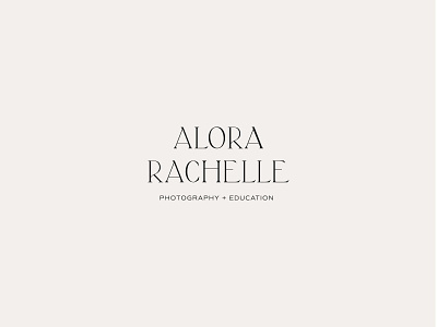 Custom Design for Wedding Photographer Alora Rachelle branding cinematic classic classic typography icon modern modern design modern logo modern logo design modern logos nostalgic photographer photographer logo soulful timeless typography watermark webdesign wedding photographer werif