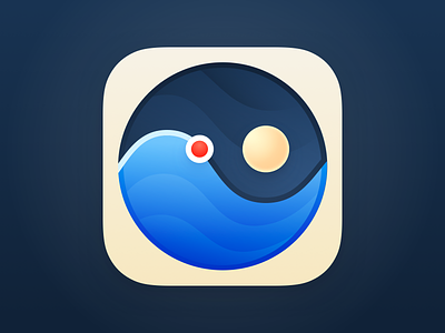 Tide Guide iOS App Icon app icon app icon design ios app icon ios icon