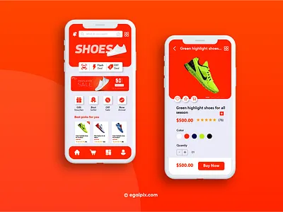 Product Category & Product Page UI Design app app design app ui design graphicdesign illustrator mobile ui typography ui ux