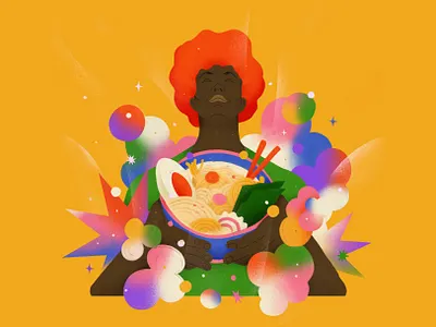 Lamen night asian food brazil chopstick food gradient happy japanese japanese restaurant lamen love naruto noodle ramen