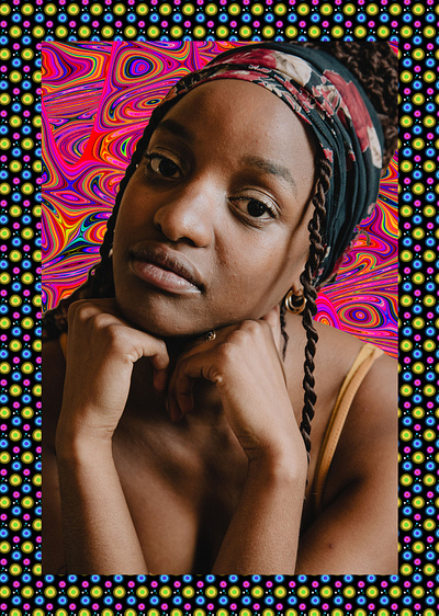 she is cool collage graphicart graphicdesign photoshop psychedelic